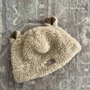 Newborn baby North Face winter hat.